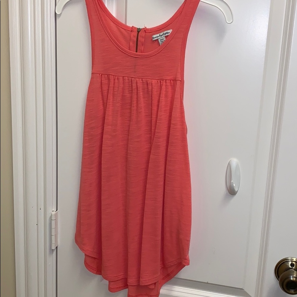 coral tank top